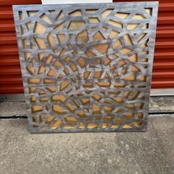 Abstract Lines Metal Wall Art - Geometric Decor for Living Room