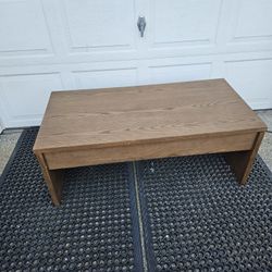 Lift Top Coffee Table - Has A Hole On The Top Right Corner 