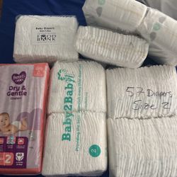 244 Diapers Size 2 As Shown In Pic 