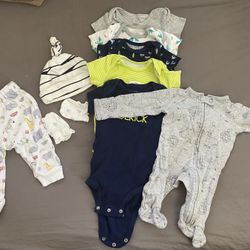 Lot of Boys Clothes - Newborn and 0-3M