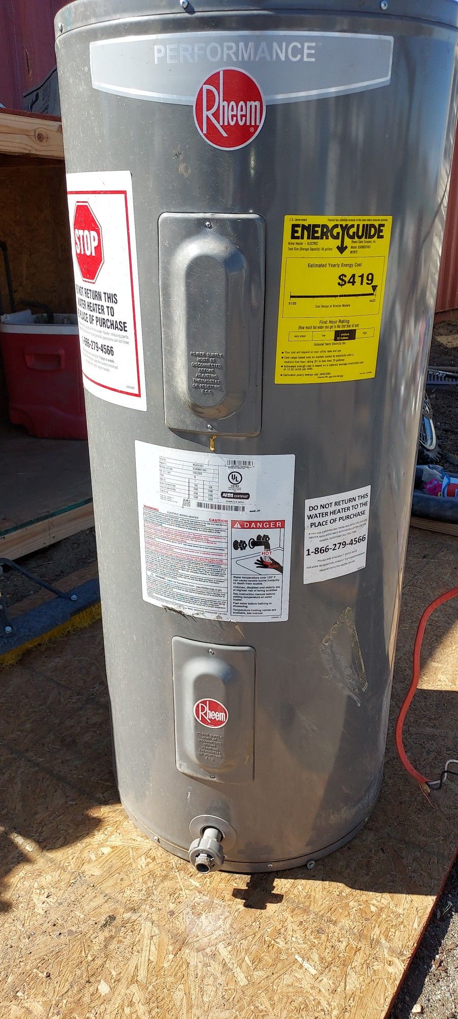 Rheem 220v 40 Gallon