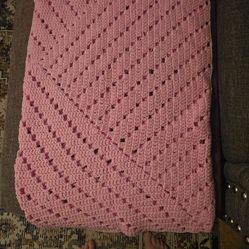 Crochet baby girl blanket