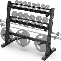 AOTORJAY Dumbbell Rack Home Gym Weight Rack Dumbbell Storage Rack Multi-layer Weights Holder