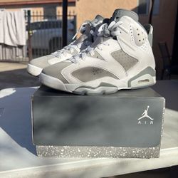 AIR JORDAN 6 RETRO WHITE/MEDIUM GREY-COOL GREY
