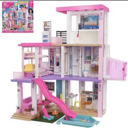 Barbie DreamHouse, Doll House Playset with 75+ Furniture & Accessories, new