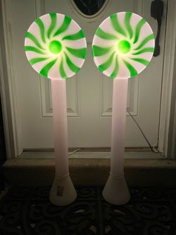 RARE 33” Union Lollypops/Mints (pair)-NEW IN BOX!! Vintage Christmas