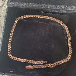 14K Rose Gold Cuban Link Chain