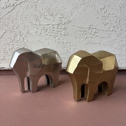 One Heavy New Iron Decorative Elephant Sculpture 
