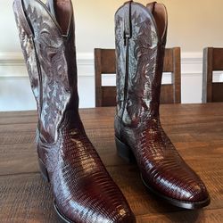 New!!! Mens Dan Post Ringold Lizard Western Cowboy Boots Size 11D