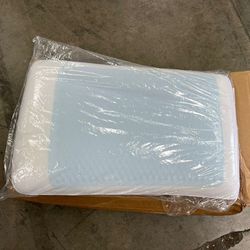 Comfort Revolution Blue Bubble Gel + Memory Foam Pillow, Standard (Pack of  1), White