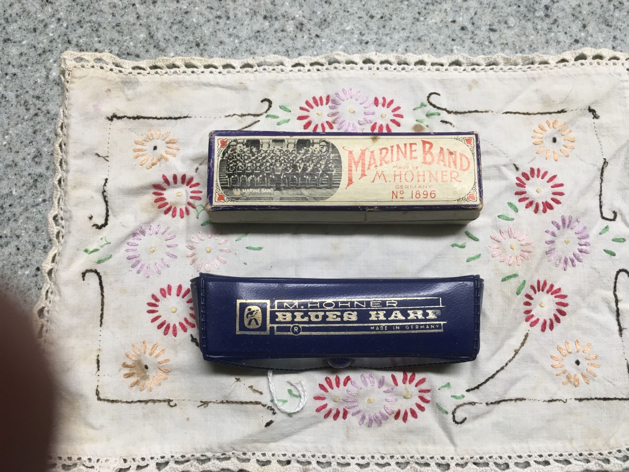 2 Vintage M. Hohner Harmonica
