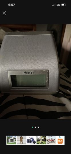 iHome Alarm Clock Radio Dock IP21-B-A Wake Sleep ChargeiHome