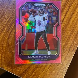 Lamar Jackson Pink Prizm