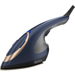 Press & Steam 2-in-1 Iron and Steamer, 180% More Steam & One Temperature Technology, Ceramic Soleplate, Safe on All Fabric Types