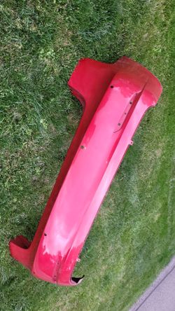 New Rear Bumper Red Cover for 2017–2021 Tesla Model 3.