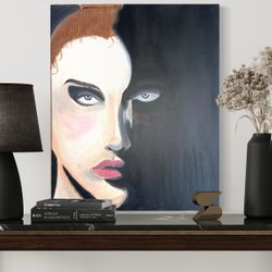 Woman’s Face Acrylic Painting