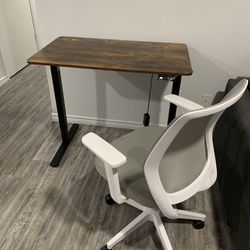 Standing Desk and Office Chair 
