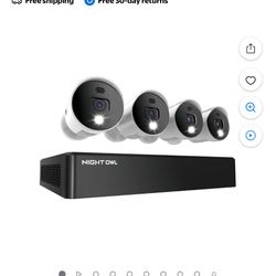 Night Owl Security Camera System CCTV, 8 Channel BT DVR