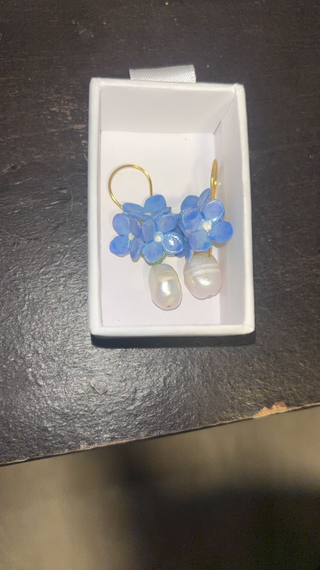 Blue Hydrangea Earrings