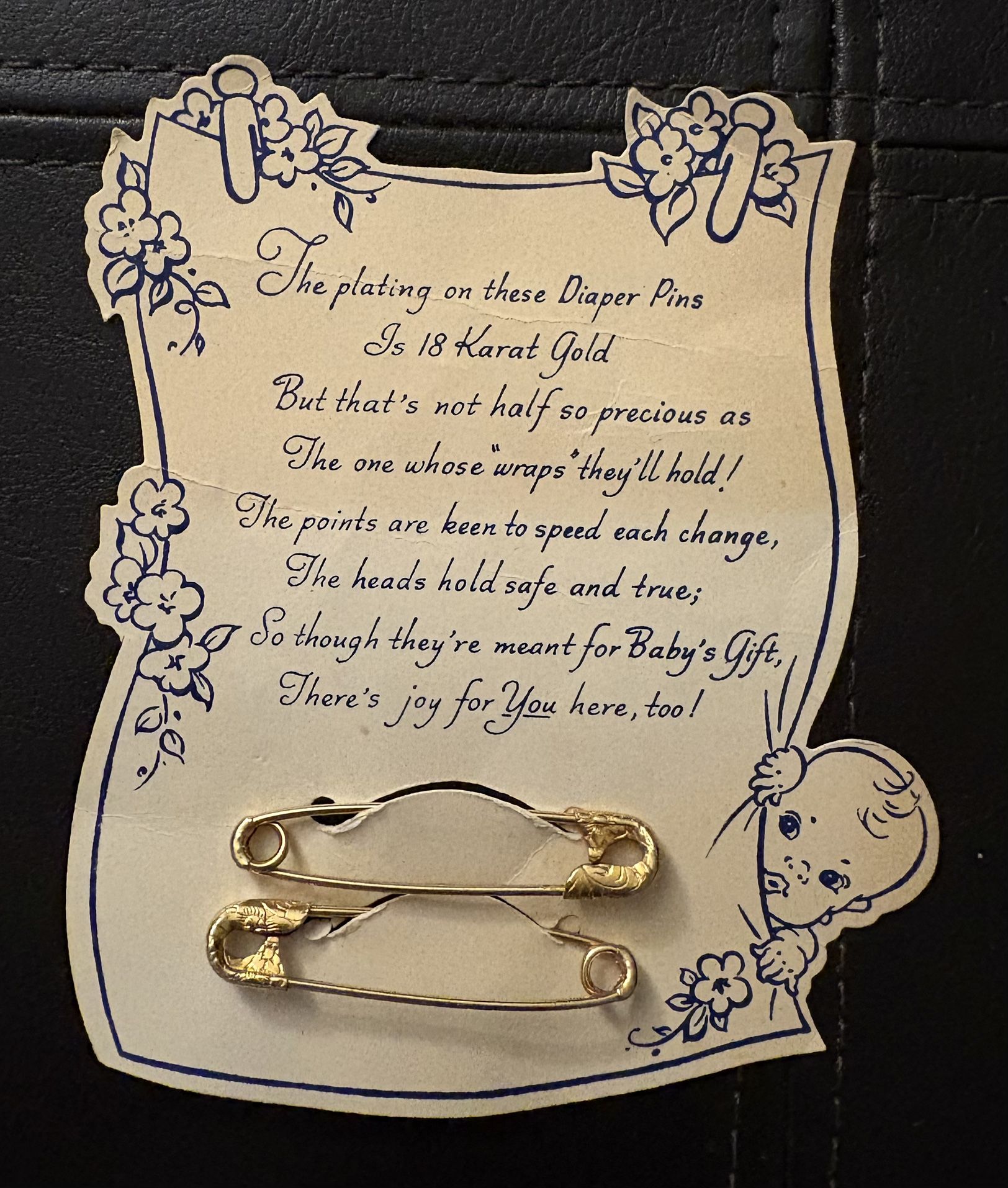 Vintage circa 1950's Baby Gift
