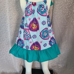 Baby dress paw patrol  fabric cotton
