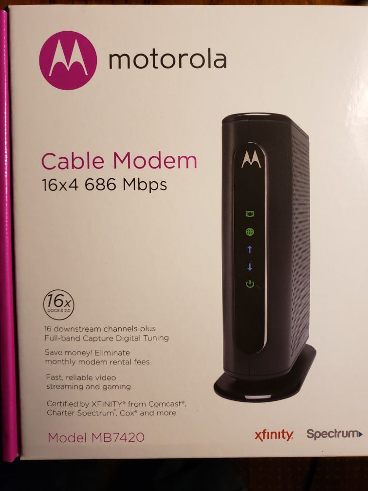 Arris Surfboard Modem (Xfinity/DOSCIS 3.0) 16x4 686Mbps Basically Brand New in Box