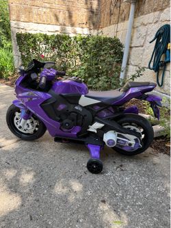 Marvel Black Panther 6V Kids Ride-On Motorcycle - Works Great
