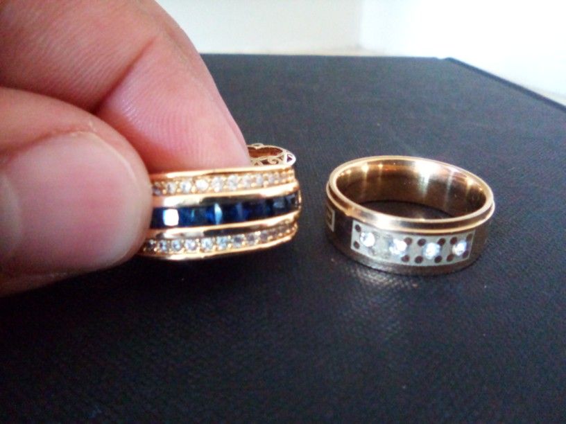 Gold 18k Deep Plated Diamond Ring Jewelry