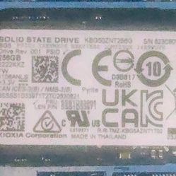 Kioxia Kbg50znt256g 256gb 2242 PCie G4V Nvme M.2 SSD