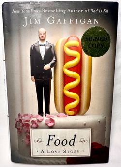 Food A Love Story Jim Gaffigan SIGNED Hardcover Book First Edition 1st Ptg