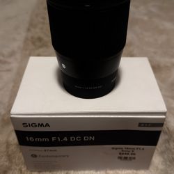 SIGMA 16mm 1.4