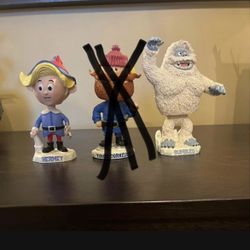 Vintage Early 2000’s Y2K Rudolph Figures Toys Bobble Heads Priced Each
