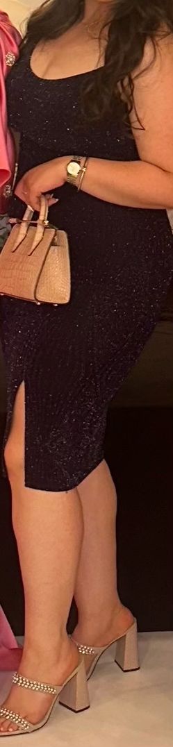 Midi Navy Dress