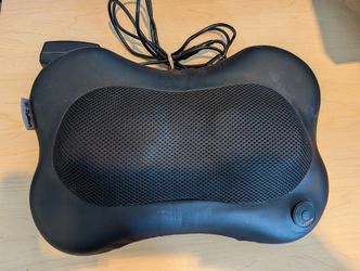 Zyllion Portable Shiatsu Massager Pillow for Neck Back Shoulder