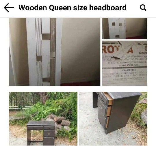 Wooden Queen Size Headboard 
