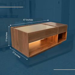 Led Glass Coffee Table 
