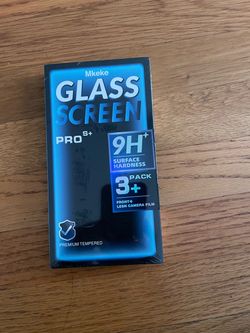 Brand/Model: Mkeke GLASS SCREEN PRO S+ Condition: Brand new, unopened (with plastic protective film) Contents: 3-piece screen tempered glass film