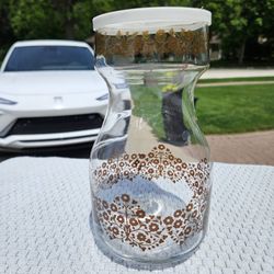Vintage Libby Glass Decanter W Lid