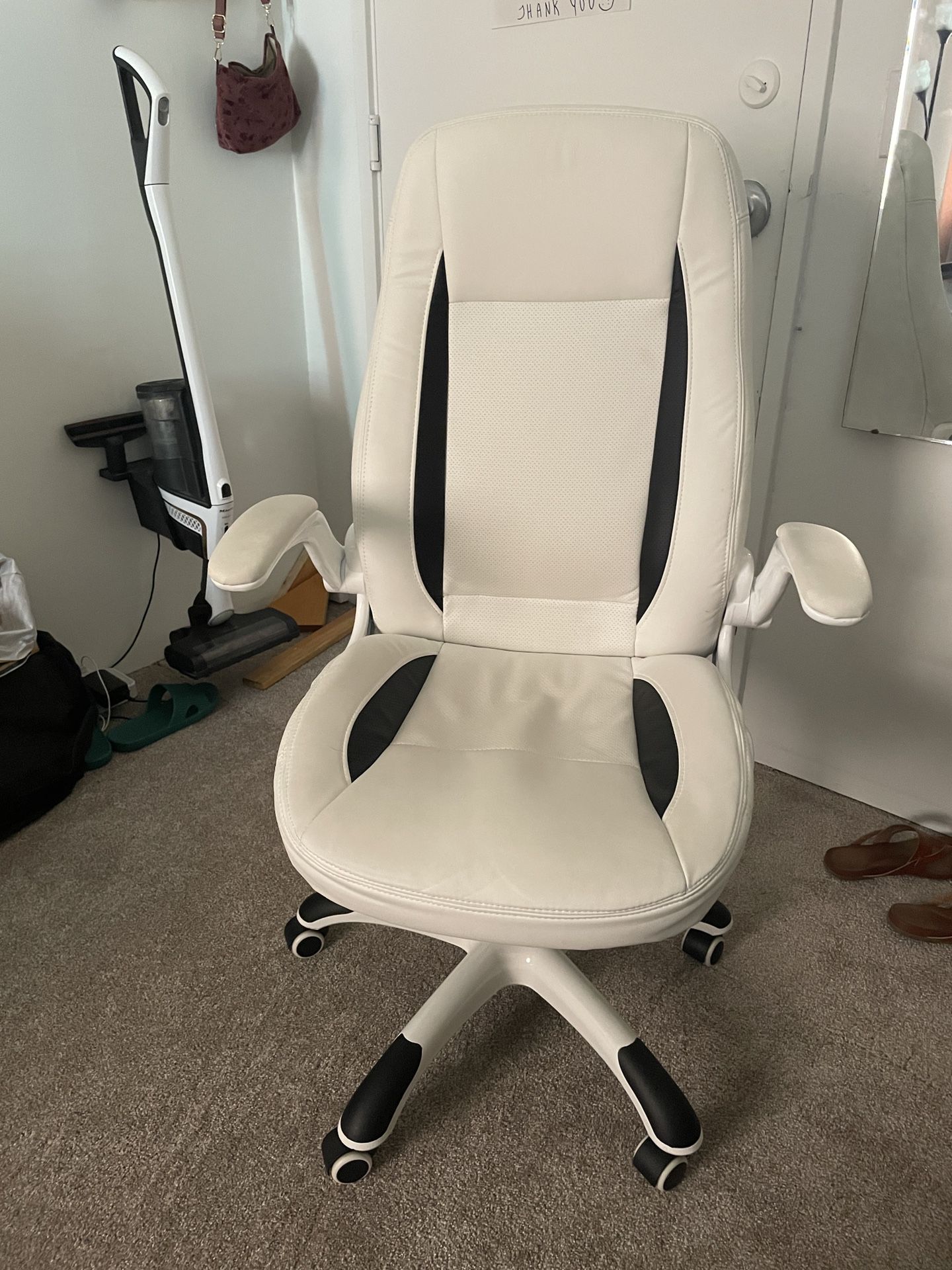 White High Back PULeather Office Chair
