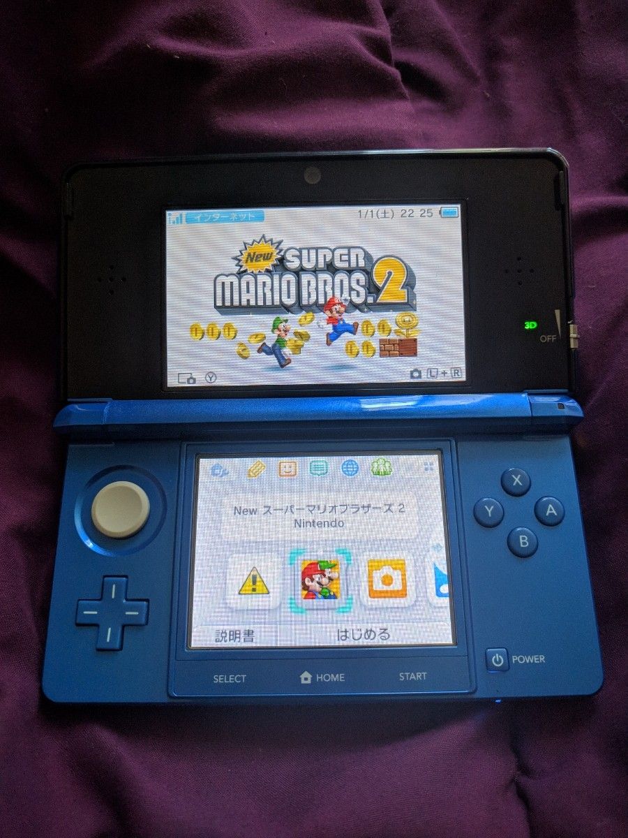 Japanese Nintendo 3DS+New Super Mario Bros. 2