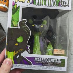 Funko Pop Disney Villains Maleficent Dragon Box Lunch Exclusive 