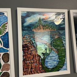 The Island- original water color painting