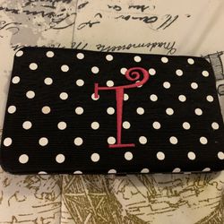 Wallet With a letter T on It