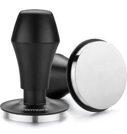 58.5mm Coffee Tamper V4.1 with Click Sound Feedback, Spring Loaded Tamper With Stainless Steel Flat Base, Compatible with 58mm Espresso Machine Portaf