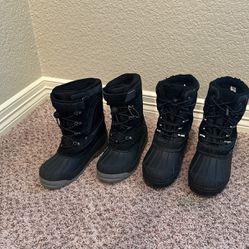 Kids Lands End Winter Boots - Size 5 and 7