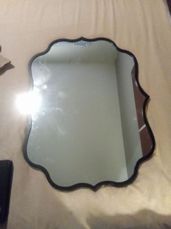 Decorative Wall Mirror with Scalloped Frame
