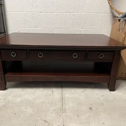 3 Piece Set.  Coffee Table And Two End Tables