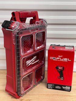 NEW Milwaukee PACKOUT Compact Organizer & M18 FUEL Impact Driver Tool Only