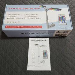 Solar Pool LED Light Fountain