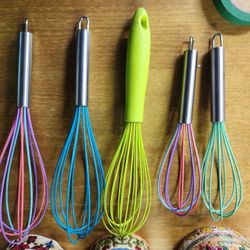  Professional Multi-Colored Whisks $2 Ea